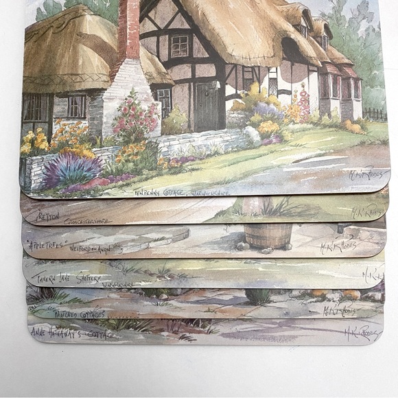 NWT Set of 6 Melamine Table Mats and Matching Coasters - Picture 8 of 12